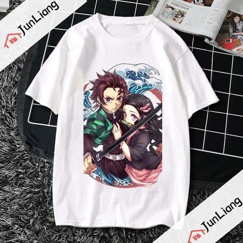 2023 New Summer Popular Unisexswear Japanese Anime Ghost Killing Blade Demon Slayer Unisex T-shirt Fashion Casual