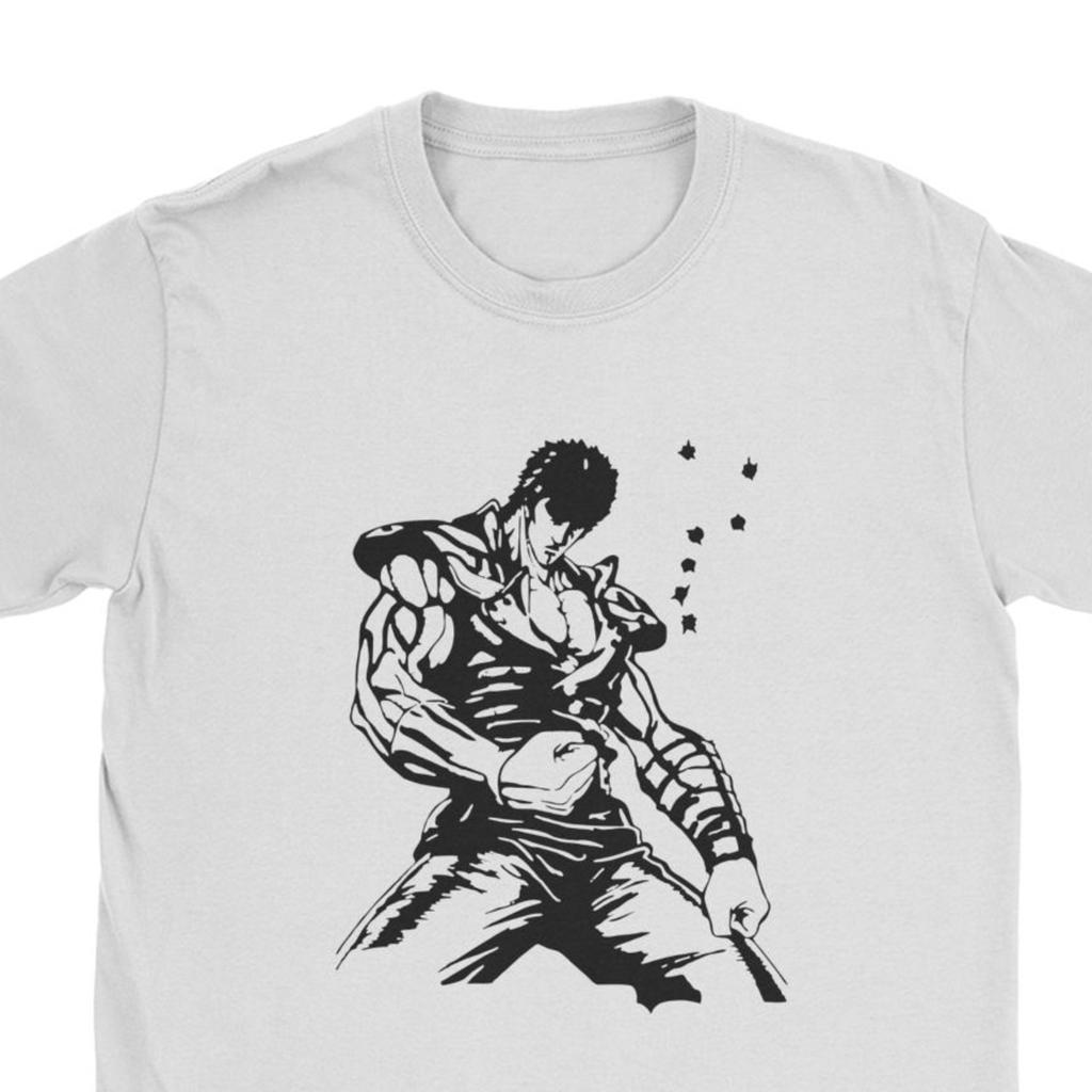 Kenshiro Hokuto No Ken T-Shirt Herren Fist of the North Star Mode Baumwoll-T-Shirts T-Shirts Camisas Hombre