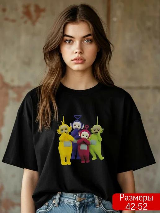 Oversized T-shirt with 90s–2000s print S
