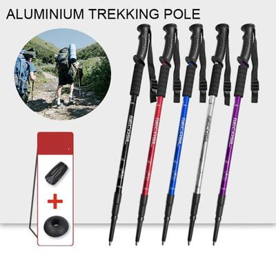 Walking Trekking Pole with Non-slip Handle High Stability Ultralight Shock-absorbing Telescopic Hiking Pole
