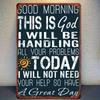Vintage Metallposter Wandkunst Gott Inspirierende Zitate Heimdekoration