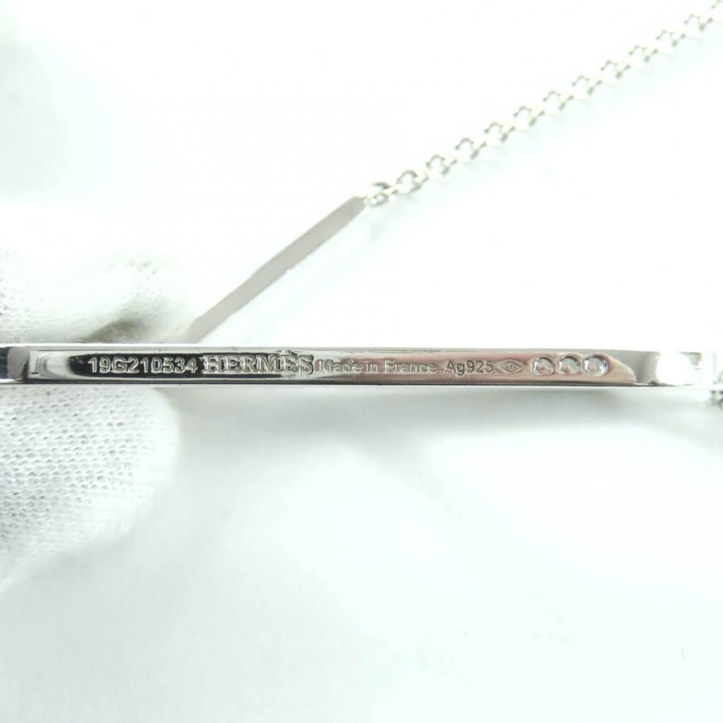 Great HERMES Necklace Ever Chaine D'ancle Long Silver AG925 Women Used