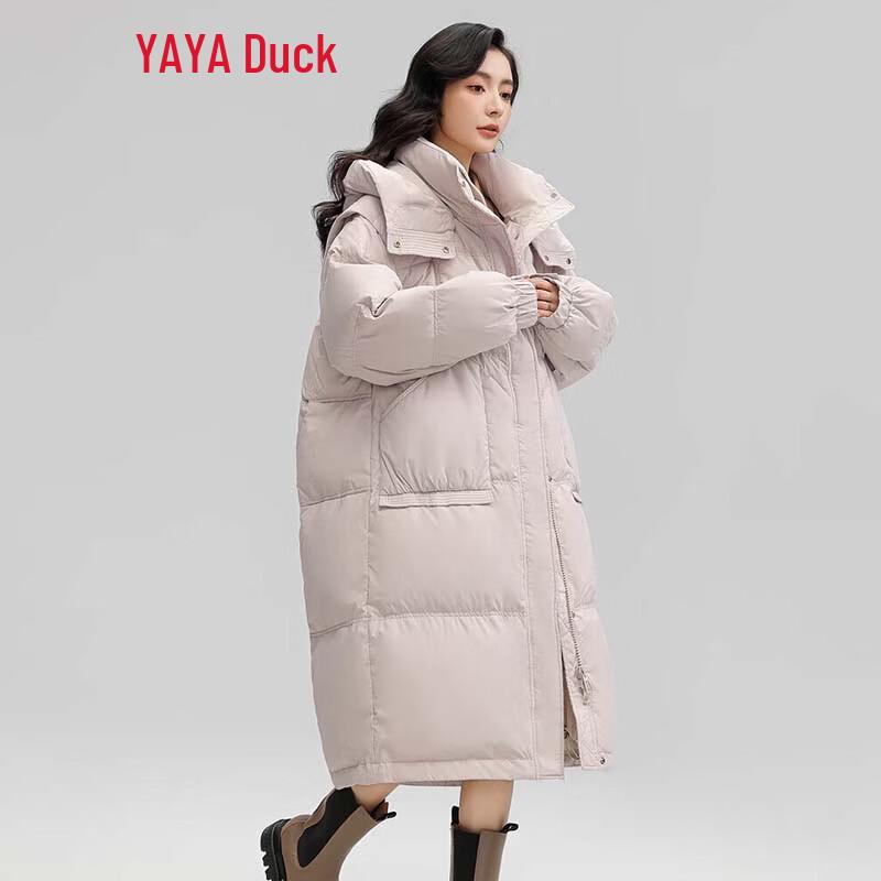 YAYA Women's Hooded Thickened Duck Down Jacket
