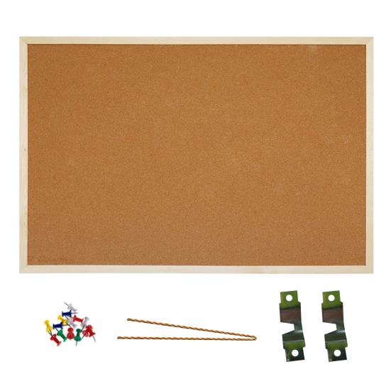 1 conjunto de quadro de avisos de cortiça durável quadro de madeira multiuso quadro de cortiça para notas mensagens imagens memorandos