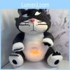 Cat Lucifer Plush Doll With Breathing Luminescent Design For Kids Cozy Sleep