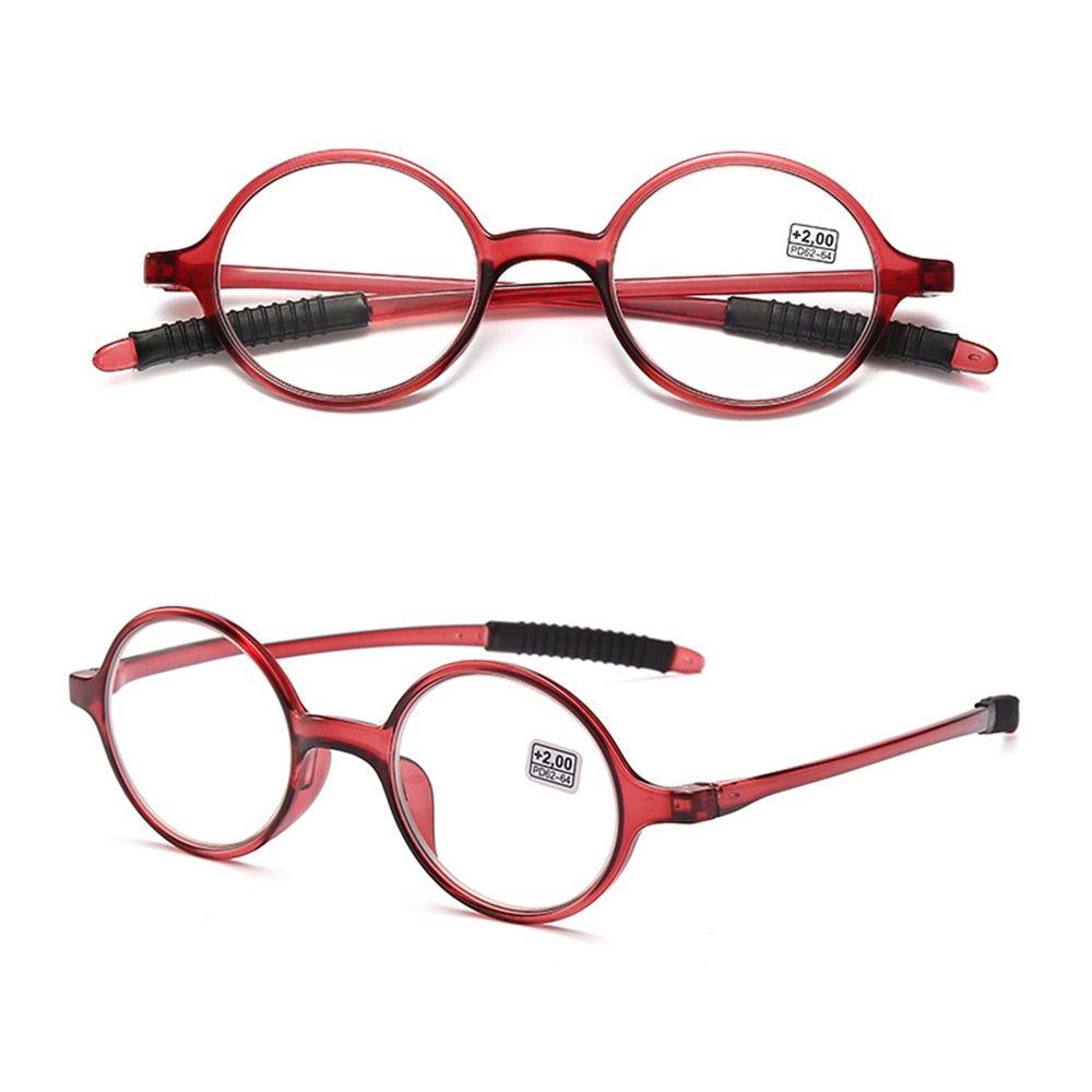 Women Men PC Round Frame Reading Glasses Ultralight Presbyopic Eyeglasses Far Sight Eyewear
