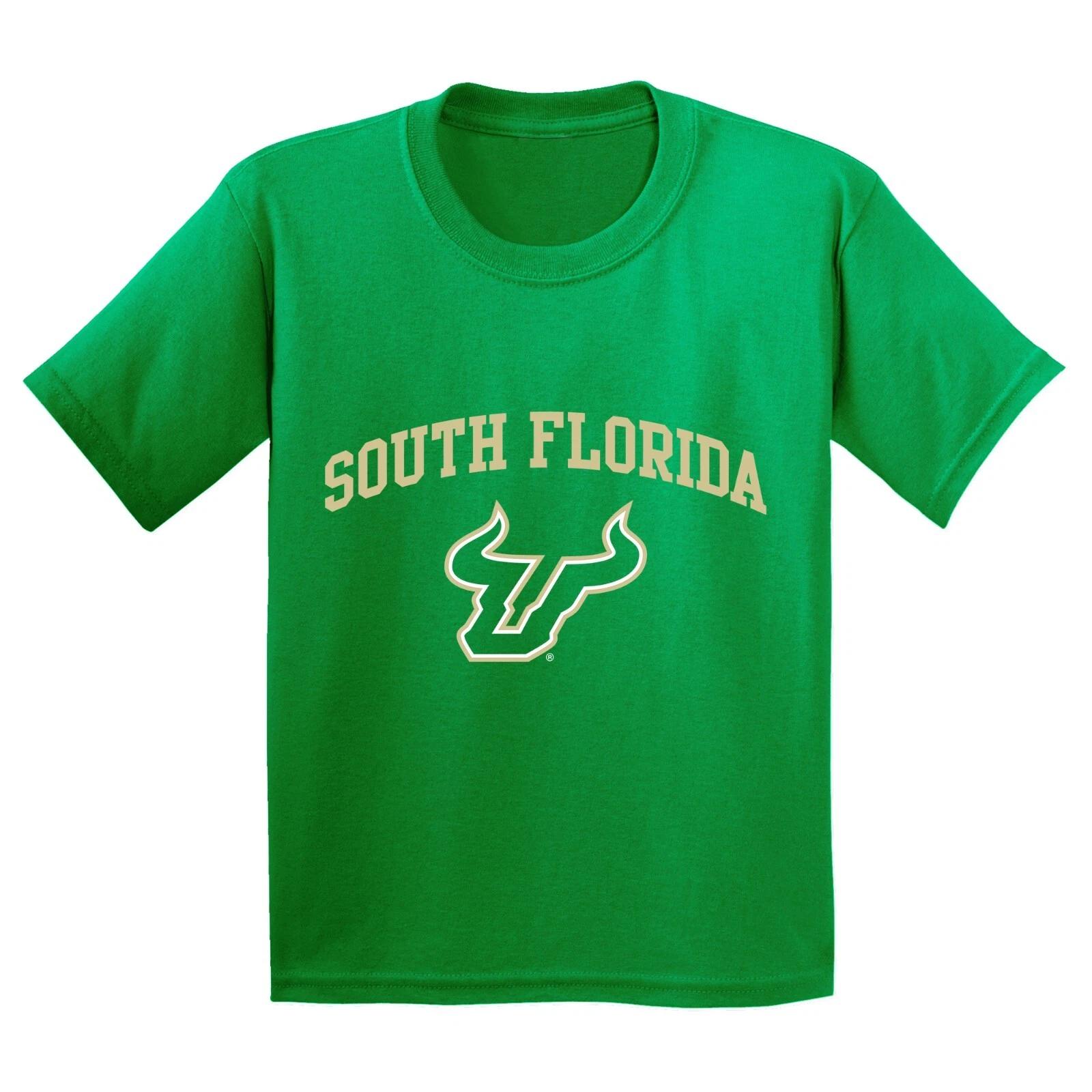 South Florida Bulls Arch Logo Youth T-Shirt - Irish Green M