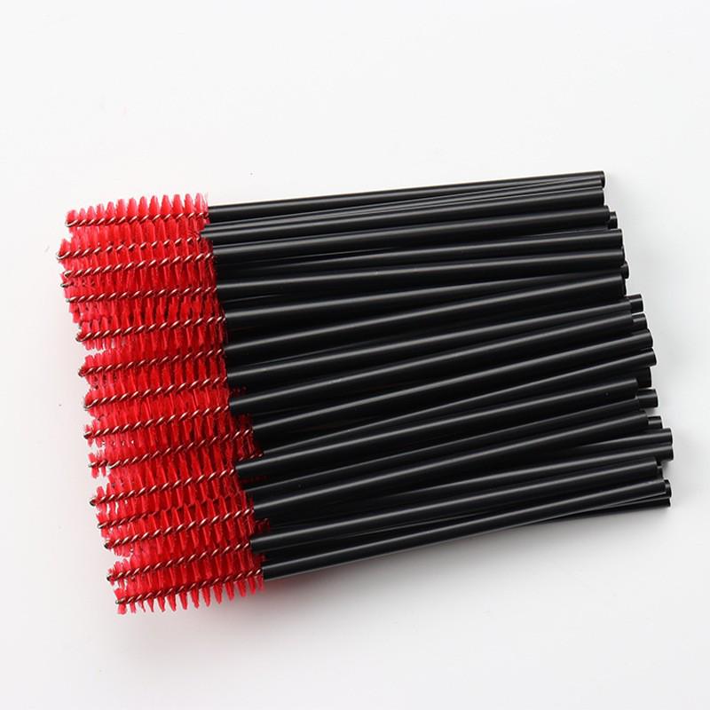 50-Pack Disposable Spiral Mascara Wands & Eyebrow Brushes