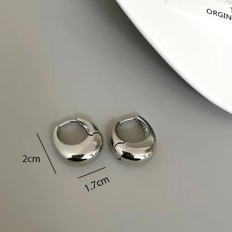 Retro Full Crystal Round Gold Color Ear Buckle  New Luxury Shiny Hoop Earrings For Womens Fashion Jewelry Wedding Gift