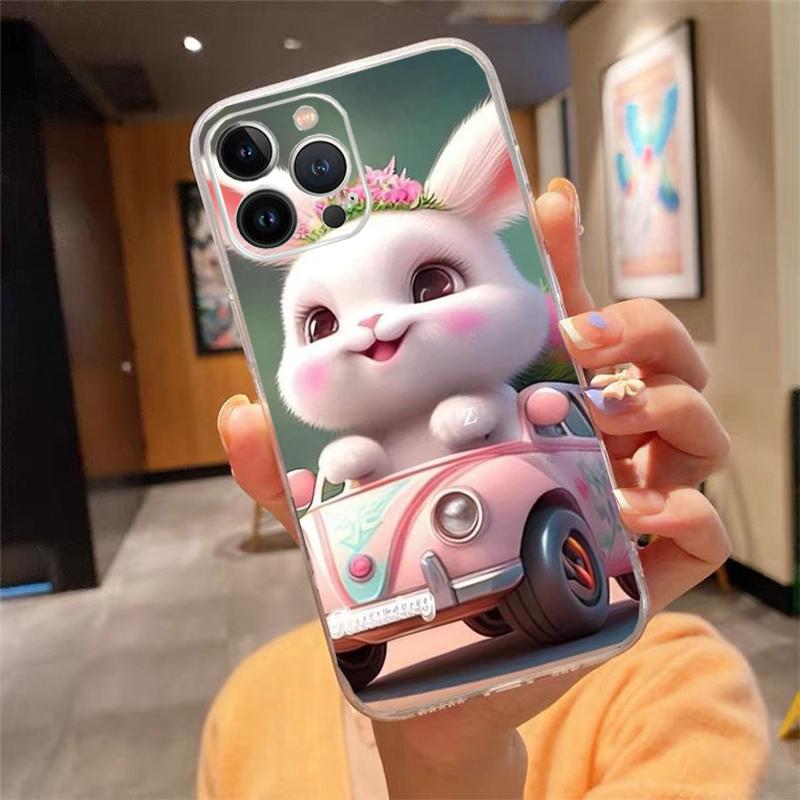 Rabbit Animal Phone Case For iphone 17ProMax 17 Pro Air 16 15 14 13 Pro Max 16 15 14 13 Pro 15Plus