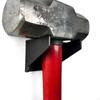 Mallet Wall Mount Storage Hanger Heavy Duty Modern Black Tool Holder Metal Hook for Shed Shop