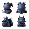 Resin Cat Figurines Hand-painted Magician Cat Statue for Halloween Decor Collectible Cat Figurine Sculpture for Home Table Shelf