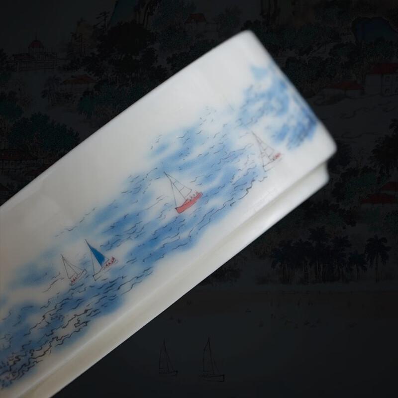 Xiamen City View Ceramic Pen Holder & Storage Jar