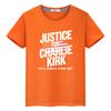 Charlie Kirk FREEDOM print 100%Cotton Tops Anime Short t shirt for kids boy 10year Halloween cartoon Tees y2k kids clothes girls