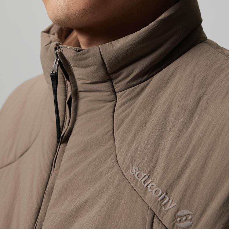 Saucony Loose Breathable Warm Stand Collar Zipper Sleeveless Vest Unisex vest SA3250PV11G-YL060