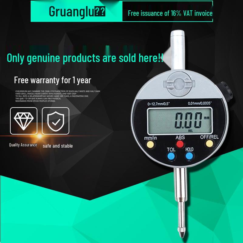Guanglu 0-50mm Digital Dial Indicator Micrometer Height Gauge Digital Dial Indicator 0-12.7mm 0.01mm