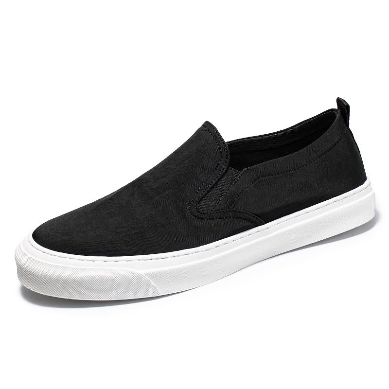 

Мужская вулканизированная обувь, легкая парусиновая обувь, новая модная мужская повседневная обувь, дышащая обувь для ходьбы, удобные мокасины, мягкие кроссовки 46 чёрный