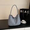 Large-capacity soft leather bag women's new foreign-style texture shoulder underarm bag tote bag women's bag