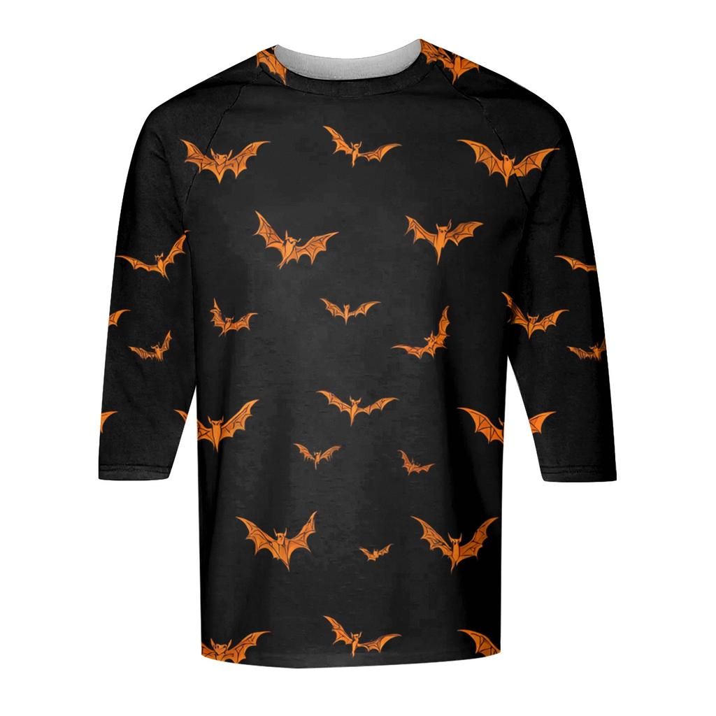 Men's Round Neck Plunger Sleeve T-Shirt Top