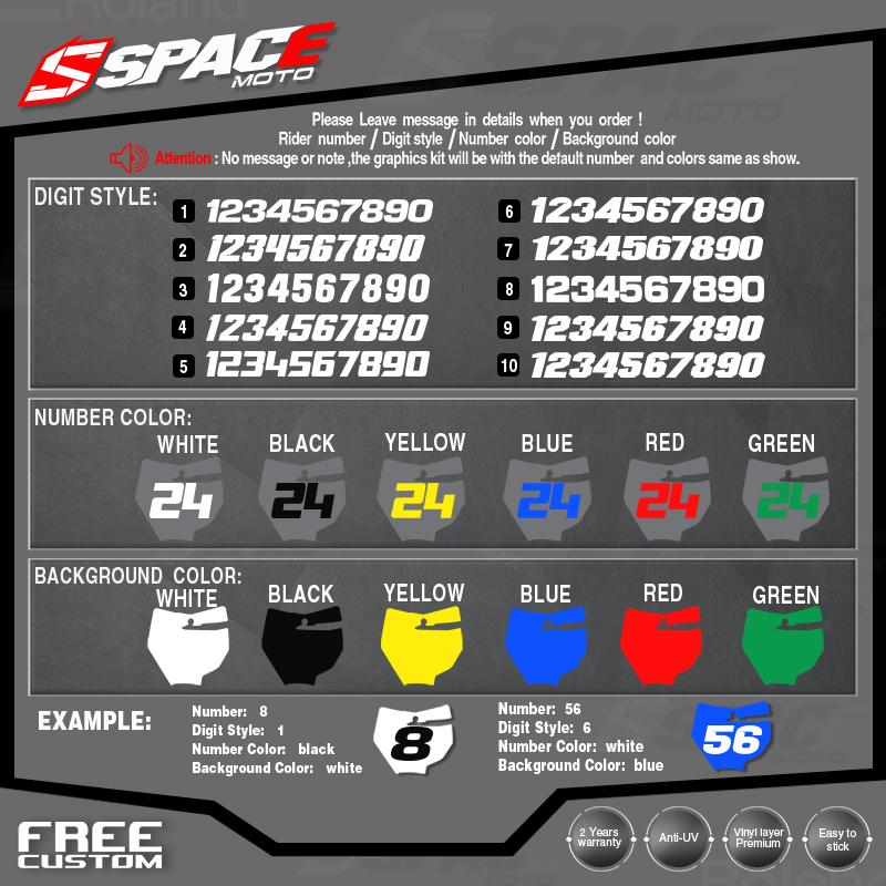 SPACE Custom Motorcycle Graphics For YAMAHA 2013 2014 2015 2016 2017 2018 2019-2023 RAPTOR 700 Decal Stickers Kits 008