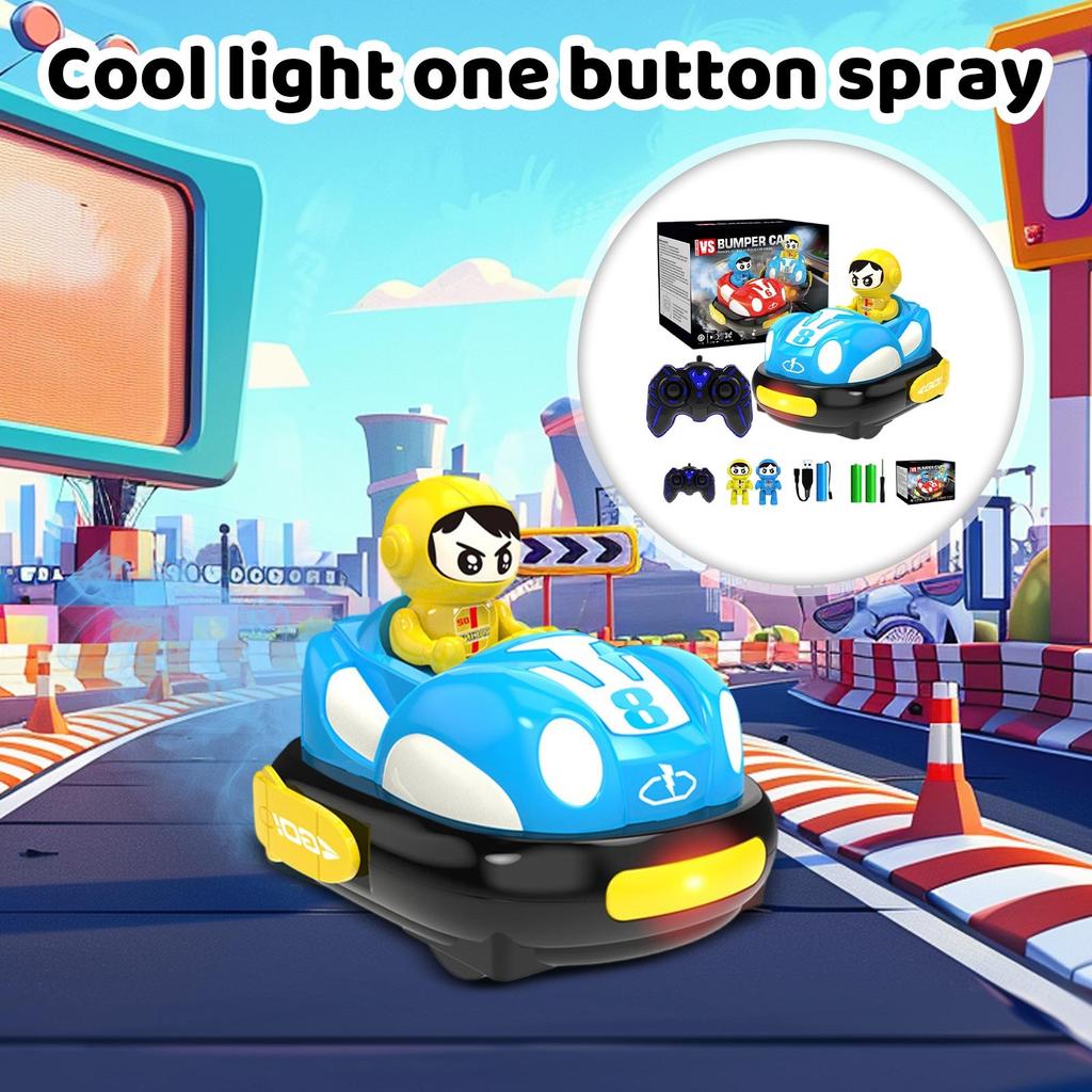 Toddlers Remote Control Cars For Kids, Boys RC Ejecting Bumper Car, RC Race Car Set RC Cartoon Car Toys, Birthday Gift