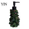 Lotion Pump Bottle Resin Christmas Tree Soap Dispenser, Refillable Liquid Hand Shampoo Empty Container, for Bathroom Kitchen Countertop Container