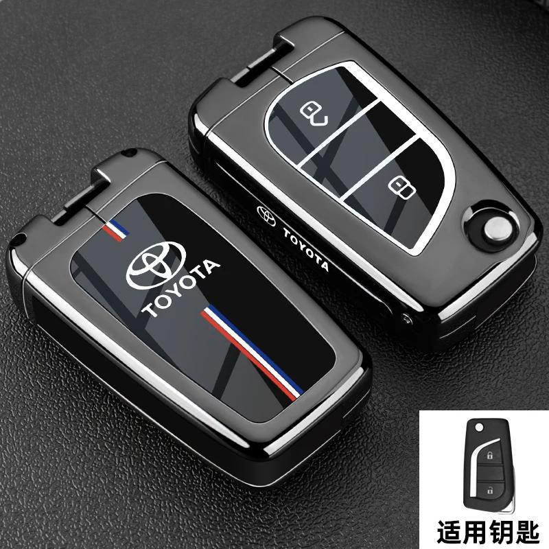 Car Key Case Fob Cover For Toyota Auris Corolla Avensis Verso Yaris Aygo Scion TC IM Camry RAV4 Forturner Car Accessories