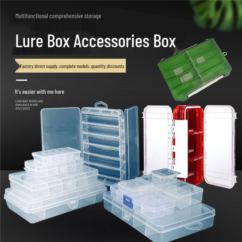 Double-Sided Transparent Multifunctional Fishing Tackle and Lure Storage Box