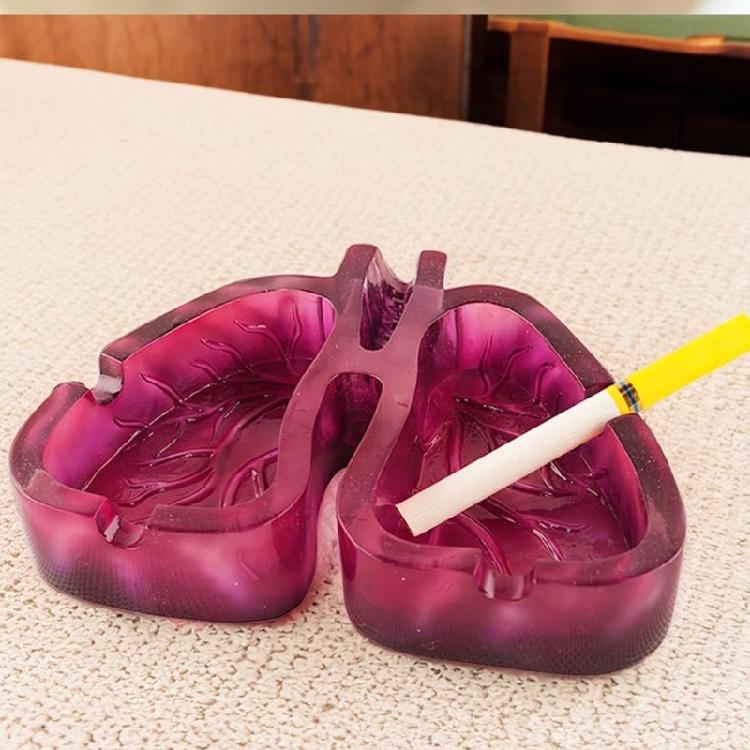 Decorative Ashtray with Distinctive Human Lungs Shape Enhances Your Environment