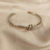 Women's Bangles Twisted Wrap Knot Bracelet Punk Stainless Steel Jewelry for Men Women Wrist Cuff Bracelets Bangle Accessories