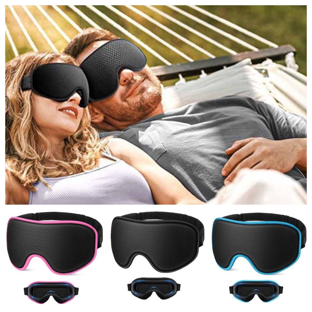 Soft Padded Blocking Light Eye Mask Relax Blindfold Eye Shade Blindfold 3D Sleeping Mask  Relax