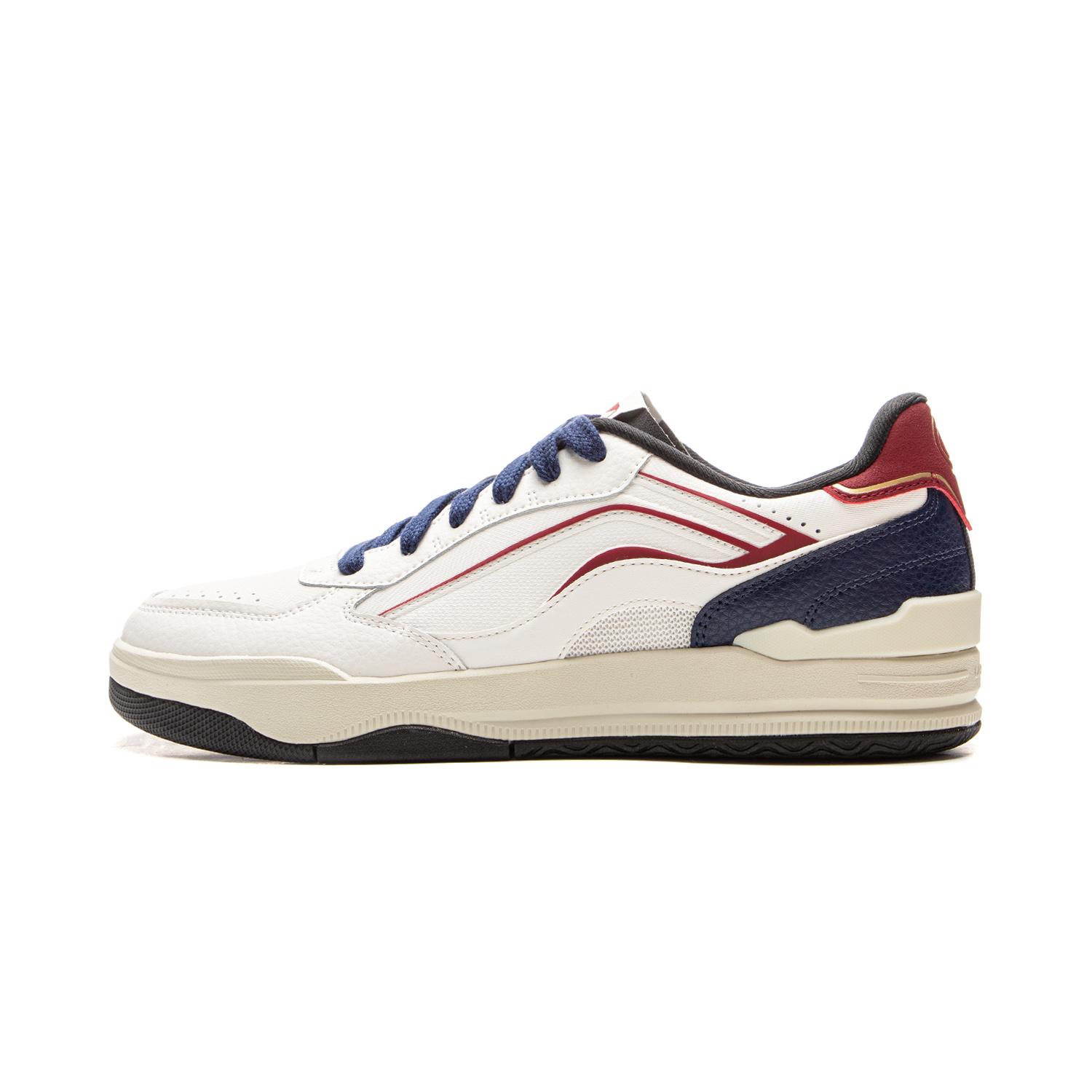 

Новые LiNing Moon Glaze Нескользящие, Износостойкие, Дышащие Низкие Кеды для Скейтборда Мужские Бело-Синие AGCV333-4 43