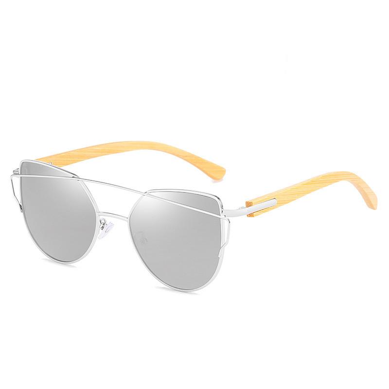 

Модные мужские и женские цветные поляризационные солнцезащитные очки для отдыха, зеркало для вождения на деревянной ноге серебряный