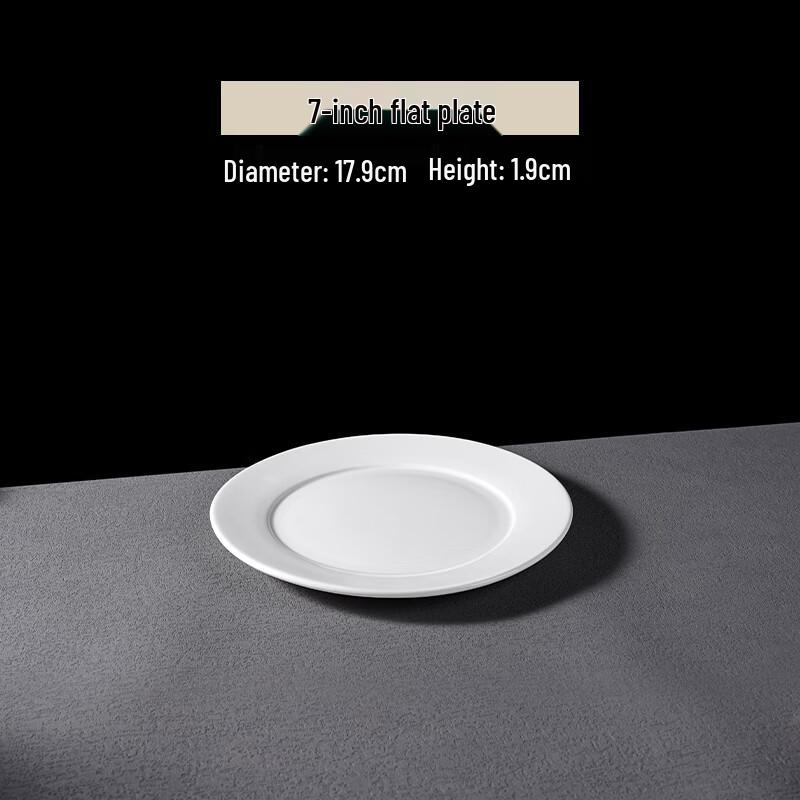 

Pure White Ceramic Dinner Plates Set of 4