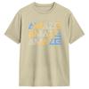 Amaze Gradient Geometric Letter T Shirt For Unisex Pure Cotton Minimalist Crew Neck Short Sleeve Casual Daily Oversized Tops