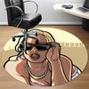 1pc GTA V Office Round Area Rug, Indoor Mat Suitable For Office, Under Office Chairs Bedroom Living Room Home Decor, Room Deco