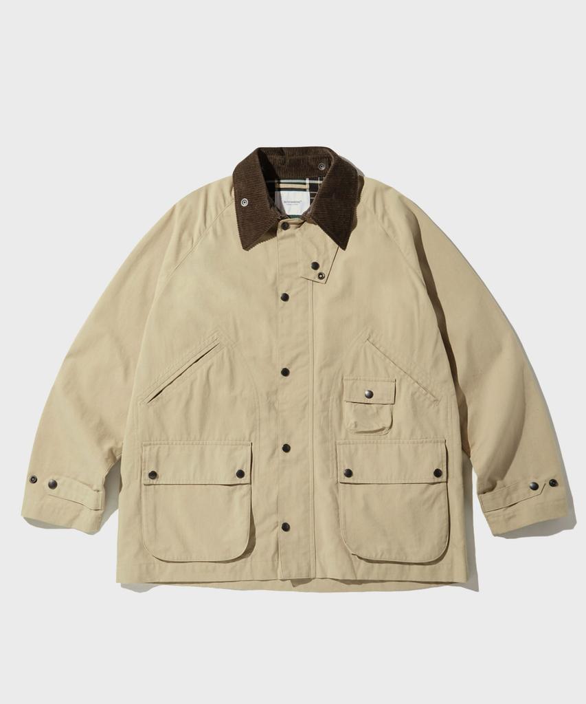 Outstanding Corduroy Collar Hunting Jacket_Beige