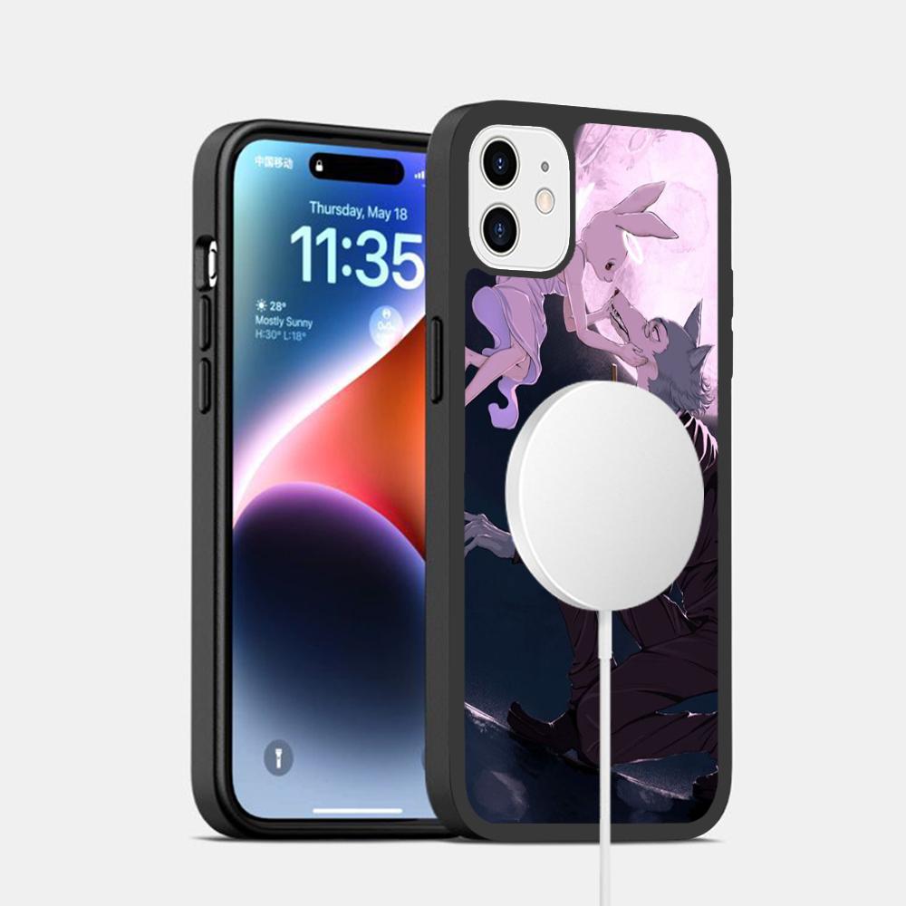 Classic Japanese Anime B-Beastars Phone Case Magnetic Case For IPhone 16 14 13 12 11 15 Pro Max Plus For Magsafe