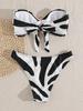2025 European & American Starfish Bandeau Bikini Swimwear - Sexy Split Design for Women