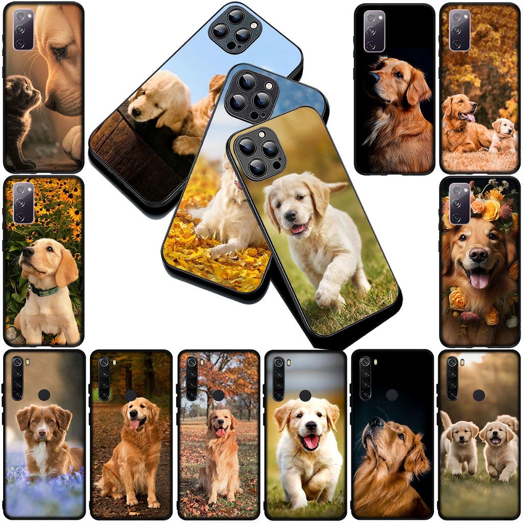 Golden Retriever Dog Phone Cover Soft Case for Samsung Galaxy S25 S24 S23 FE Ultra Plus S7 Edge S25+ S23+ A56 5G Casing