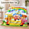 El Payaso Plim Plim Custom Name Flannel Throw Blanket Soft Warm for Sofa Bed Indoor Home Use