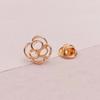 Personality Hollow Metal Brooch Anti Exposure V-neck Buckles Accessories Versatile Small Brooch Pin Coat Buttons Ornaments Gifts