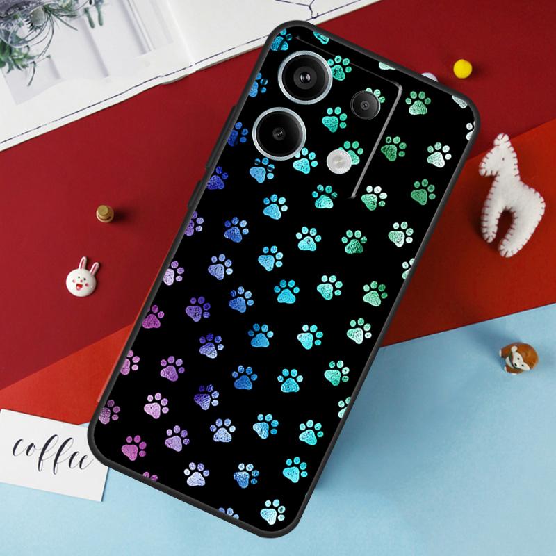 Cat Dog Paws Case For Xiaomi Redmi Note 14 Pro 13 12 11 10 15 Pro Plus Redmi 15 14C 10C 12C 13C 15C Cover