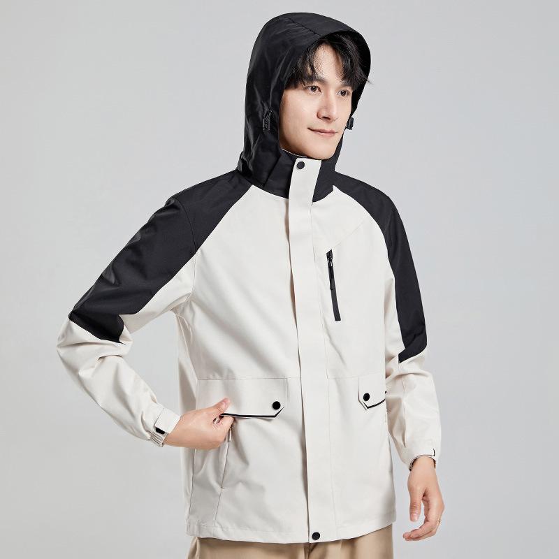 Unisex Windproof Embroidered Team Jacket for Men Women Hiking Workwear Travel Outdoor Jackets