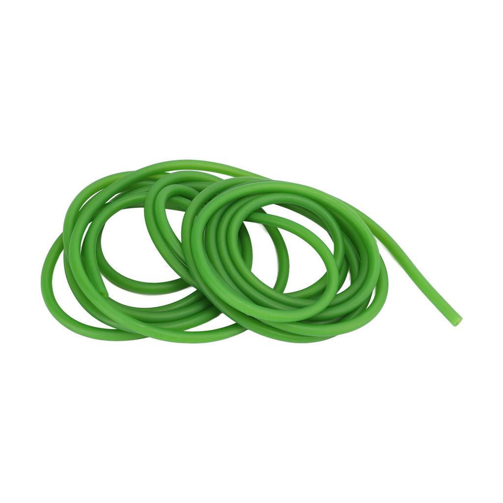 Q4070 5M Naturkautschukschlauch Stretch Elastischer Schlauch Outdoor Jagd Ersatzband Fluoreszierend Grün