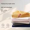 Premium Cotton Waffle Kitchen Towel - Absorbent, Breathable Honeycomb Design