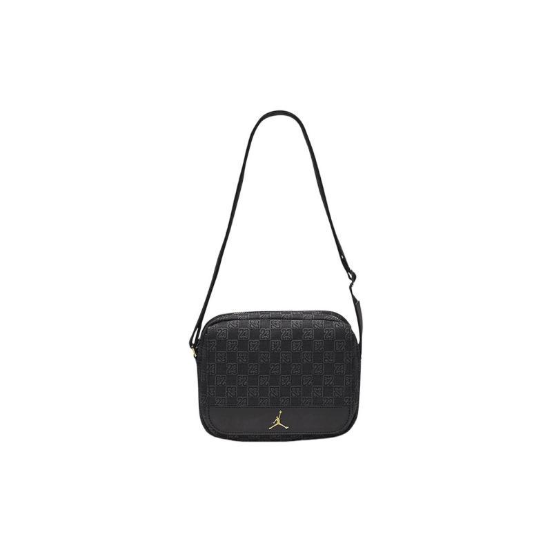 Jordan Leather Crossbody Bag, Monogram Bag, Shoulder Bag Unisex Black Jordan FJ6790-010