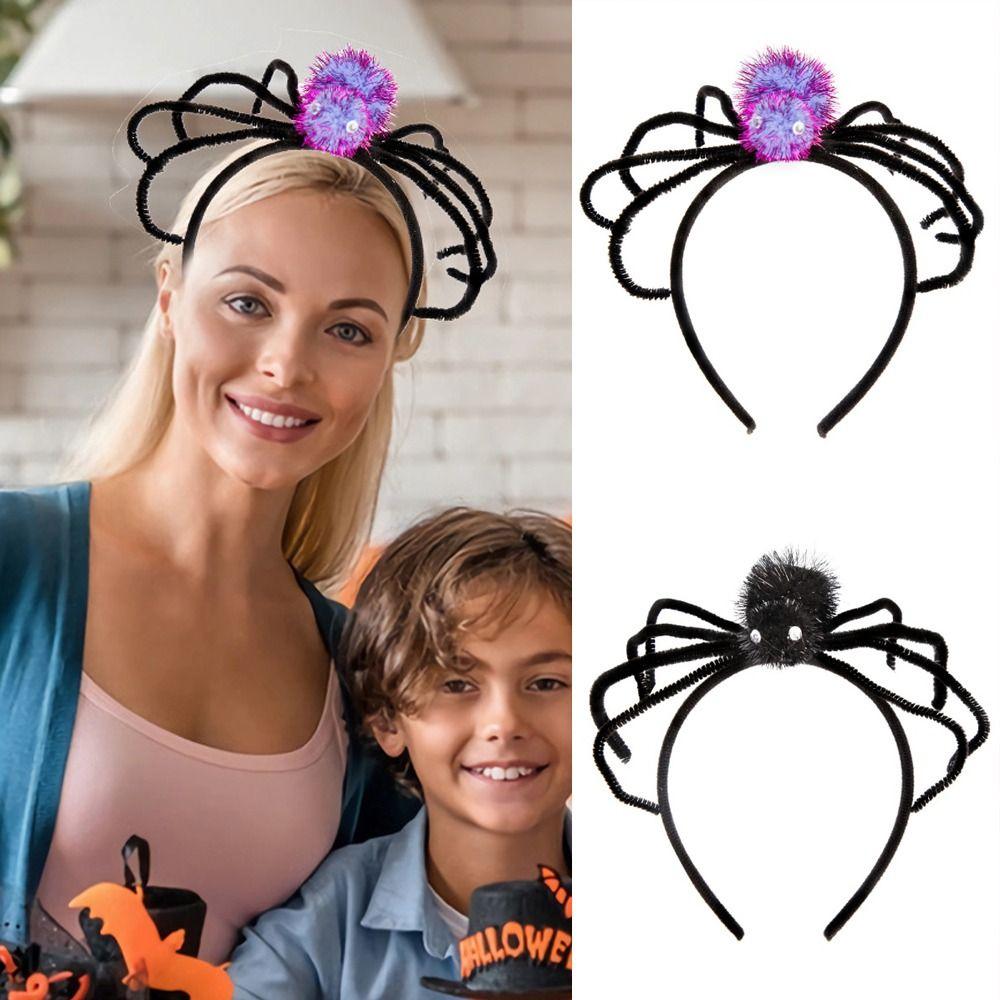 Novelty Women Hair Hoop Headwear Halloween Hairbands Halloween Spider Headband  Gift