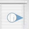 2pcs White Fiberglass Blind Rod Blind Wand with Solid Hook, Vertical Blinds Tilt Control, Curtain Accessories