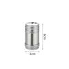 Stainless Steel Spice Jar Rotating Cover Barbecue Salt Sugar Bottle Shaker Pepper Seasoning Can Home Kitchen Cooking Gadgets